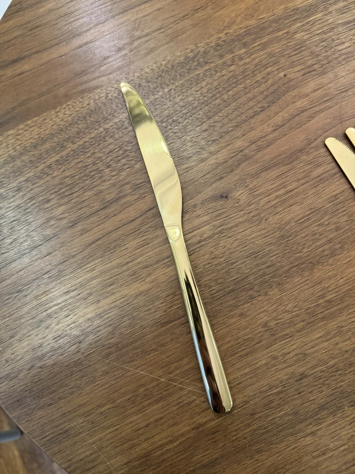 Besteckset Gold 60-tlg für 12 Personen Edelstahl Modern Tischbesteck Premium Set - Bild 4 von 4