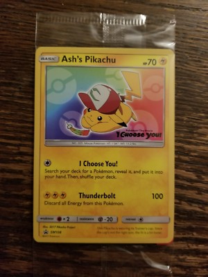 Ashs Pikachu Sm108 Sealed Promo Movie Pokemon Card W Ultra