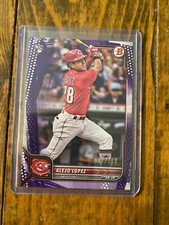 2022 Bowman Alejo Lopez Fuchsia Lava Refractor 8/199 Rookie Card Cincinnati Reds