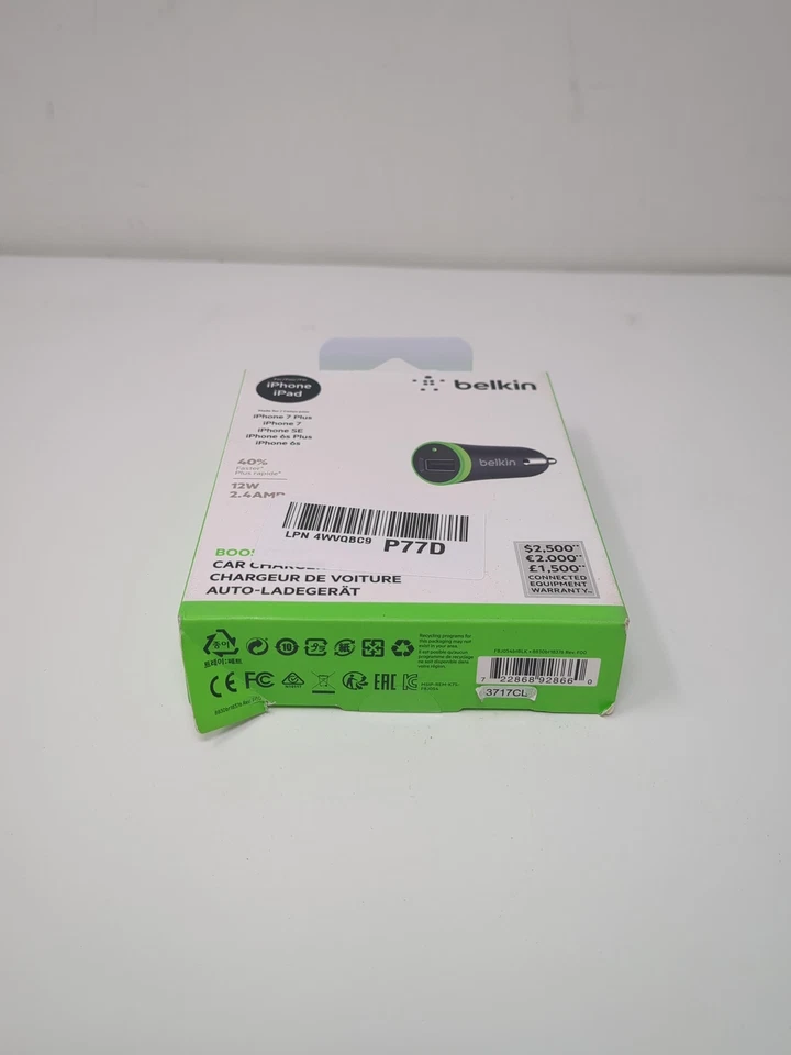 Belkin Car Charger USB 2.4 A 12V - Black - Image 2 of 4