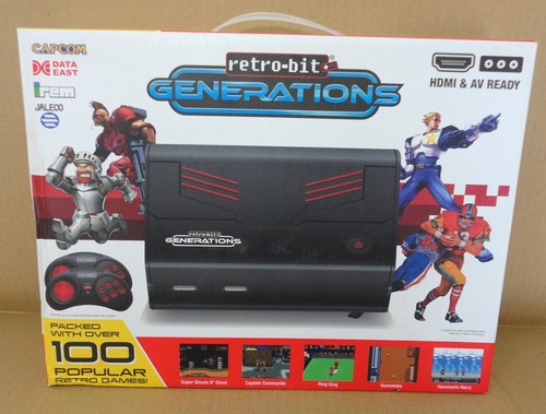 Retro-Bit Generations Video Game Console. 100+ Games. Capcom, Data East, Jaleco