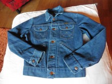 Vintage WRANGLER KULT CASUAL BIKER TRUCKER JEANSJACKE  GR 14 / 152 158 XXS Jacke