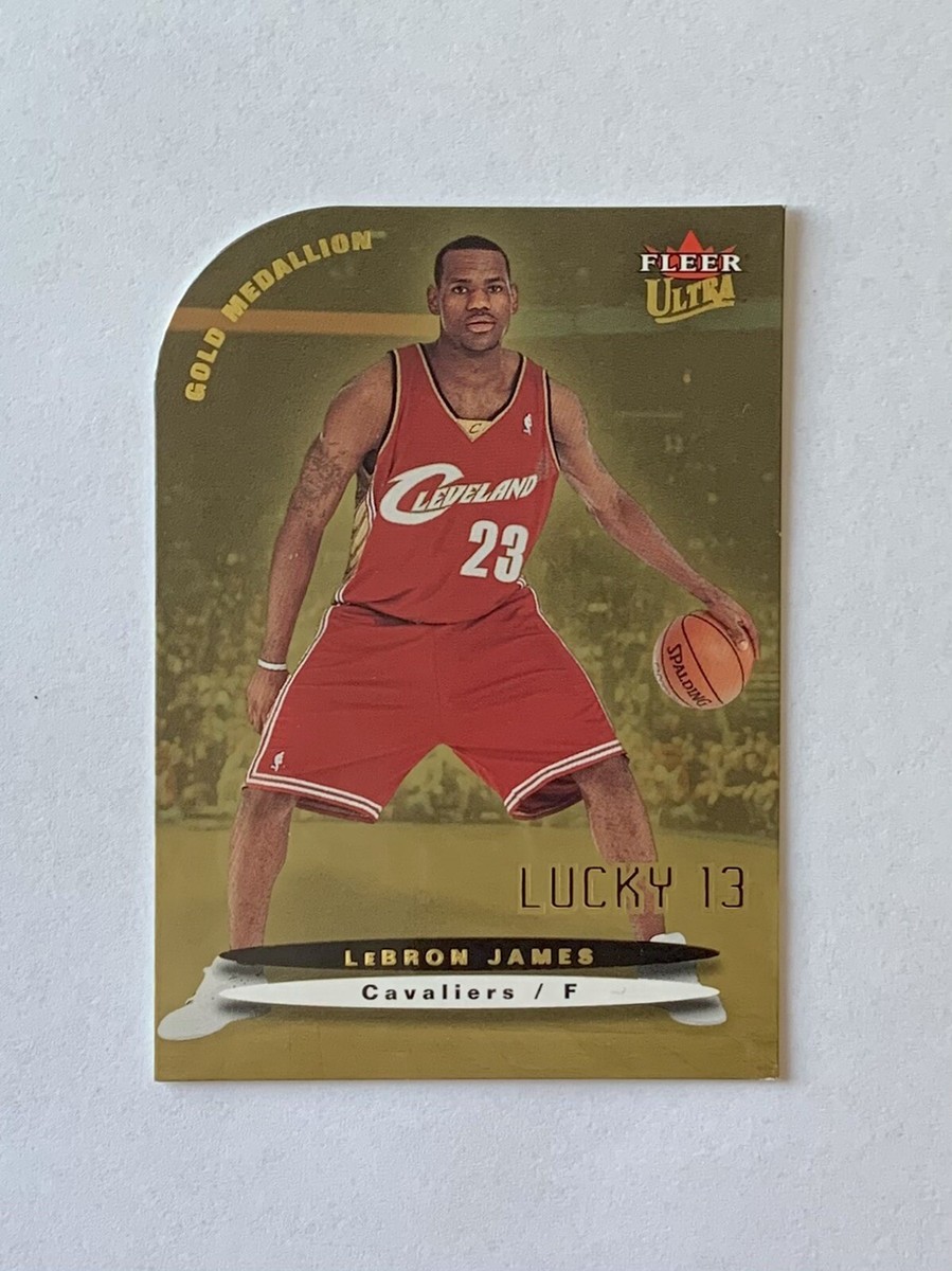 LeBron James Rookie RC 2003-04 Ultra GOLD Medallion Lucky 13
