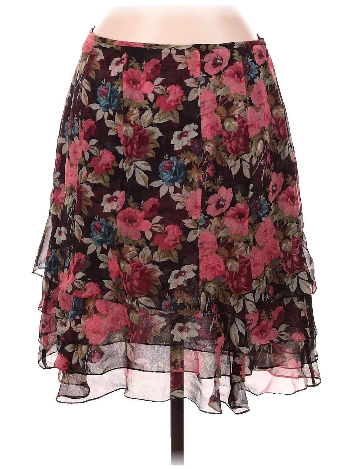 Женские шелковые юбки с цветочным узором Worth