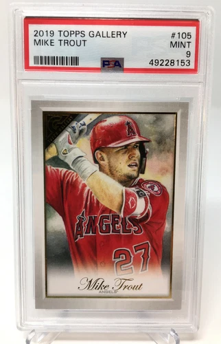 2019 Topps Gallery #105 Mike Trout   PSA 9 - POP 31