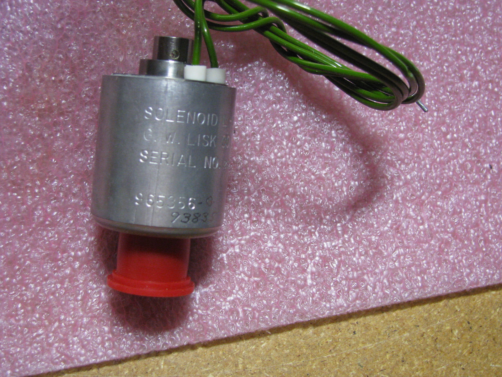 G.W. LISK / PARKER HANNIFIN SOLENOID # 965356 NSN: 5945-00-901-9387