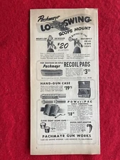 Vintage 1950 Pachmayr Gun Works Print Ad Low Mount  Gun Scope Advertisement