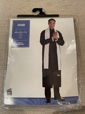 Adult Father Priest 3 Piece Costume -Suit Yourself Adult Standard Up To 44
