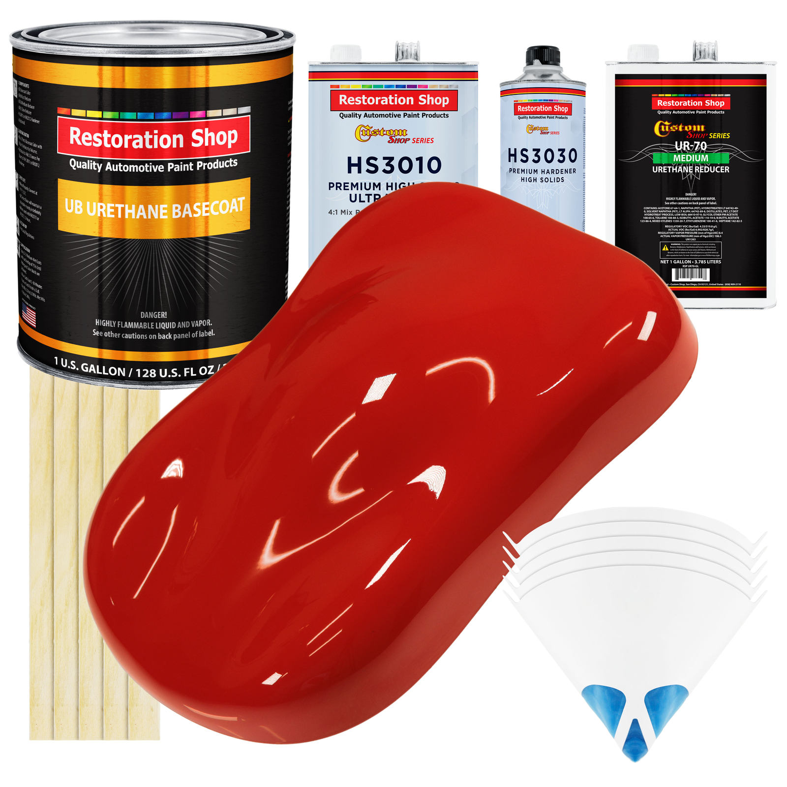 Swift Red Premium Gallon Urethane Basecoat Auto Paint Kit for Cars