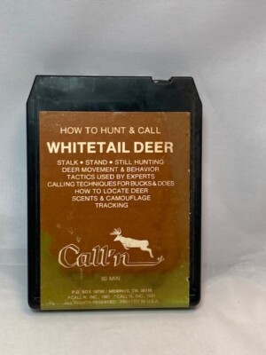 VTG How To Hunt & Call Whitetail Deer 8 Track Vintage Call'n Not Tested