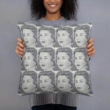 Queen Elizabeth II Decorative Pillow