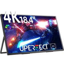 UPERFECT 18" 4K Portable Monitor 18.4" Gaming Screen 3840*2160 100%sRGB Freesync