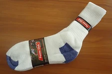 4 PAIRS WHITE COTTON ABOVE ANKLE ATHLETIC SOCKS UNISEX /TOP QUALITY /SZ 10-13