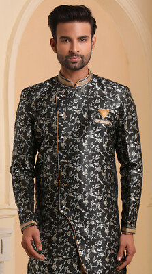Indian Mens Designer Wedding Bollywood Traditional Ethnic Wear Semi Indo Western