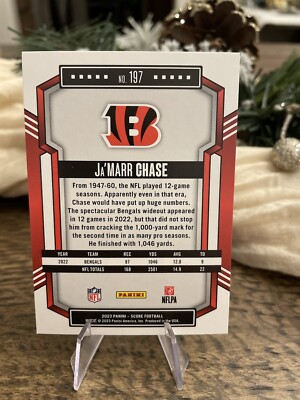 2023 Panini Score Football JA'MARR CHASE #197 *RED*Bengals! Star