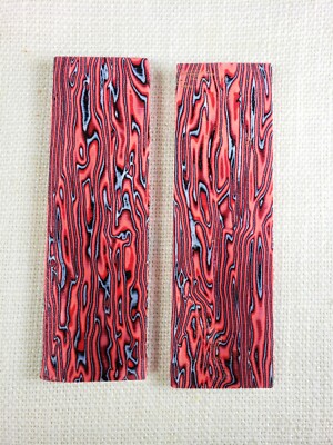 CRAZY FIBER BRAINWAVES (2) .375 CRAZYFIBER KNIFE SCALES 1.6 X 5.6 (X)