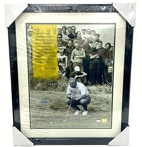 Jack Nicklaus Autographed Signed 16x20 Photo Steiner Framed Matted PGA Golf 