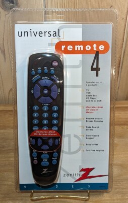 Zenith Universal Remote Control ZEN450A EIA343 SK32-001 TV/VCR
