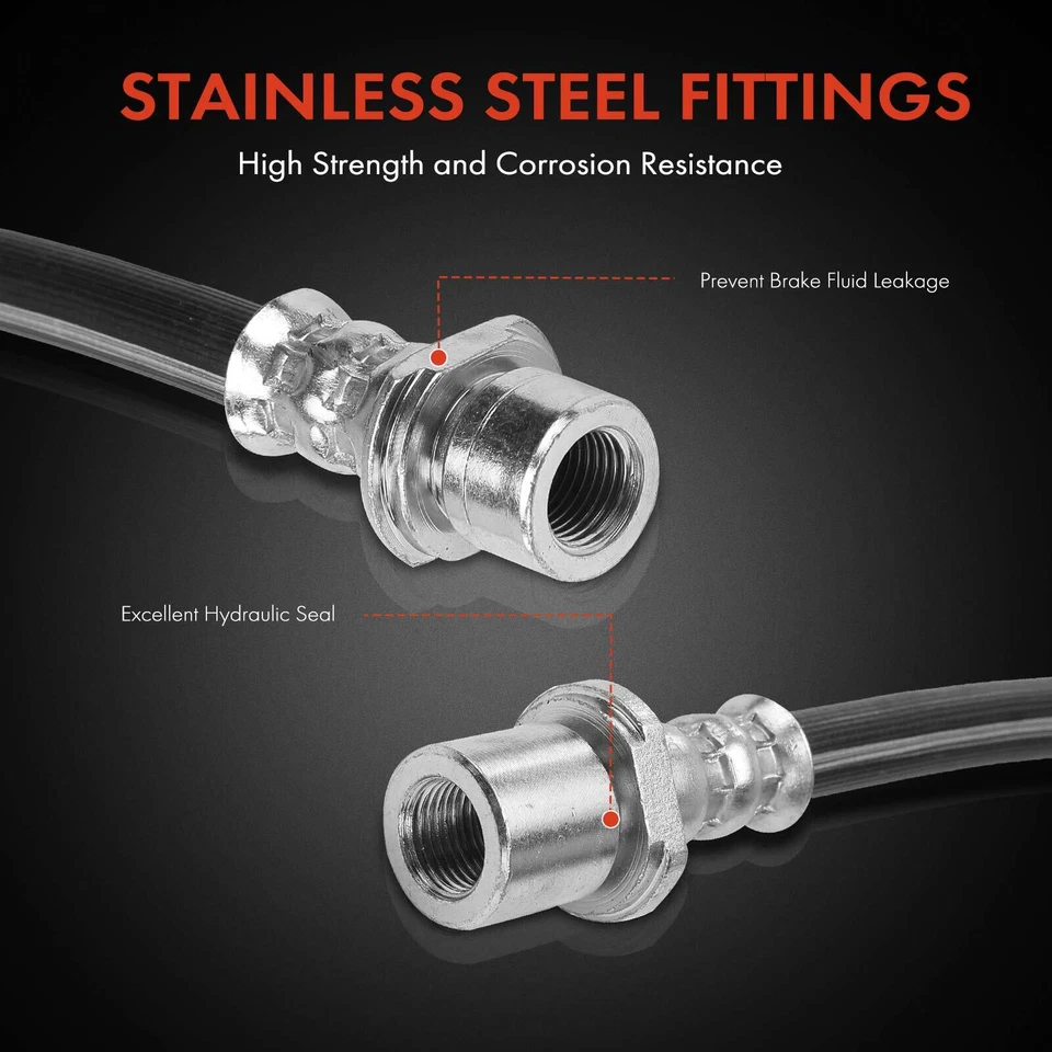 Manguera hidráulica de freno lateral delantero derecho o derecho para Hino 145 2005-2010 165 05-10 185 Foto 4 de 4