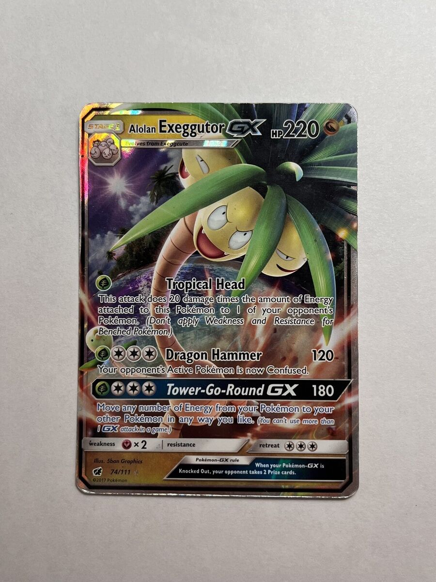 Alolan Exeggutor GX Ultra Rare - 74/111 Crimson Invasion Alolan Exeggutor GX Ultra Rare - 74/111 Crimson Invasion