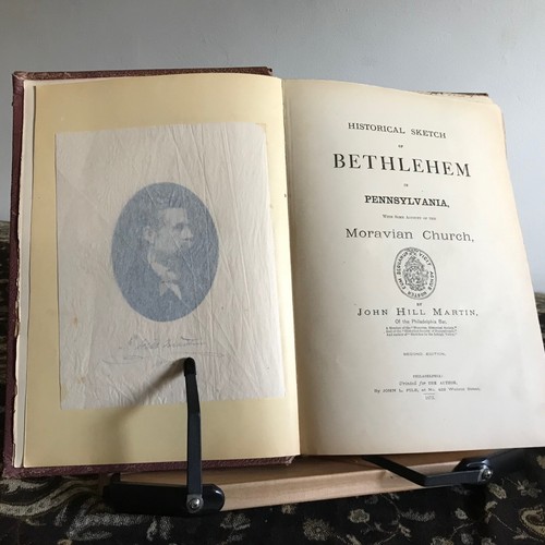 1873 Historical Sketch of Bethlehem in Pennsylvania; Account of Moravian Church - Bild 1 von 12