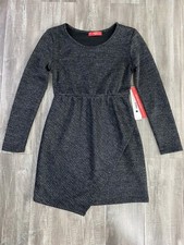 Aqua dress girl multicolor dress made in USA gray silver dress