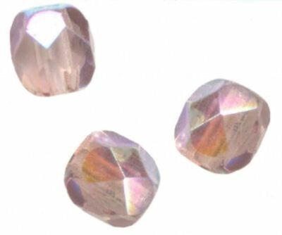 20 Perles Facettées Bohème 8 Mm – Couleur Lumi Améthyste – Preciosa, Fabrication France