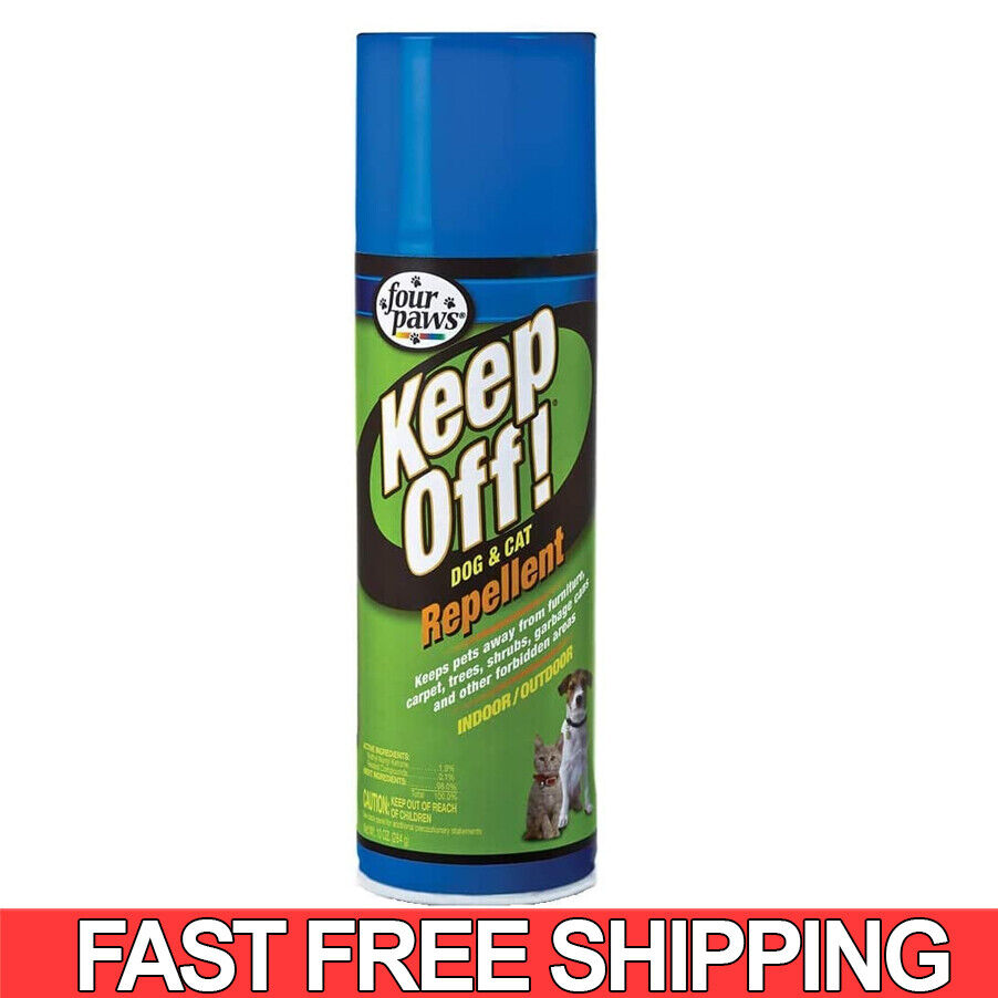 Four Paws Keep Off 10 oz Indoor & Outdoor Cat & Dog Repellent Spray Pet Training