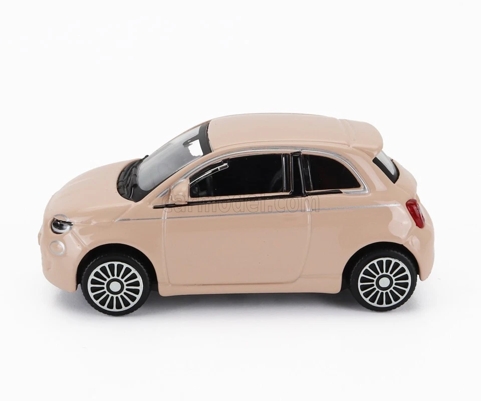 MODELLINO AUTO STATICO BURAGO FIAT 500E FULL ELECTRIC 2021 ROSA SCALA 1/43 - Immagine 3 di 4