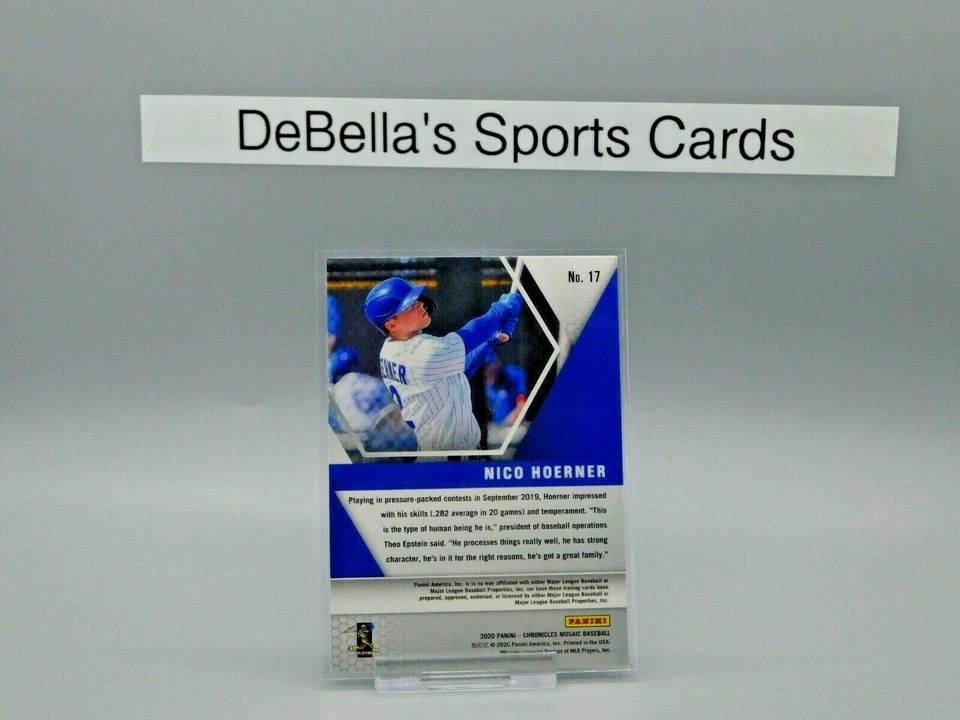 2020 Chronicles Baseball Mosaic Nico Hoerner  - Image 2 of 2