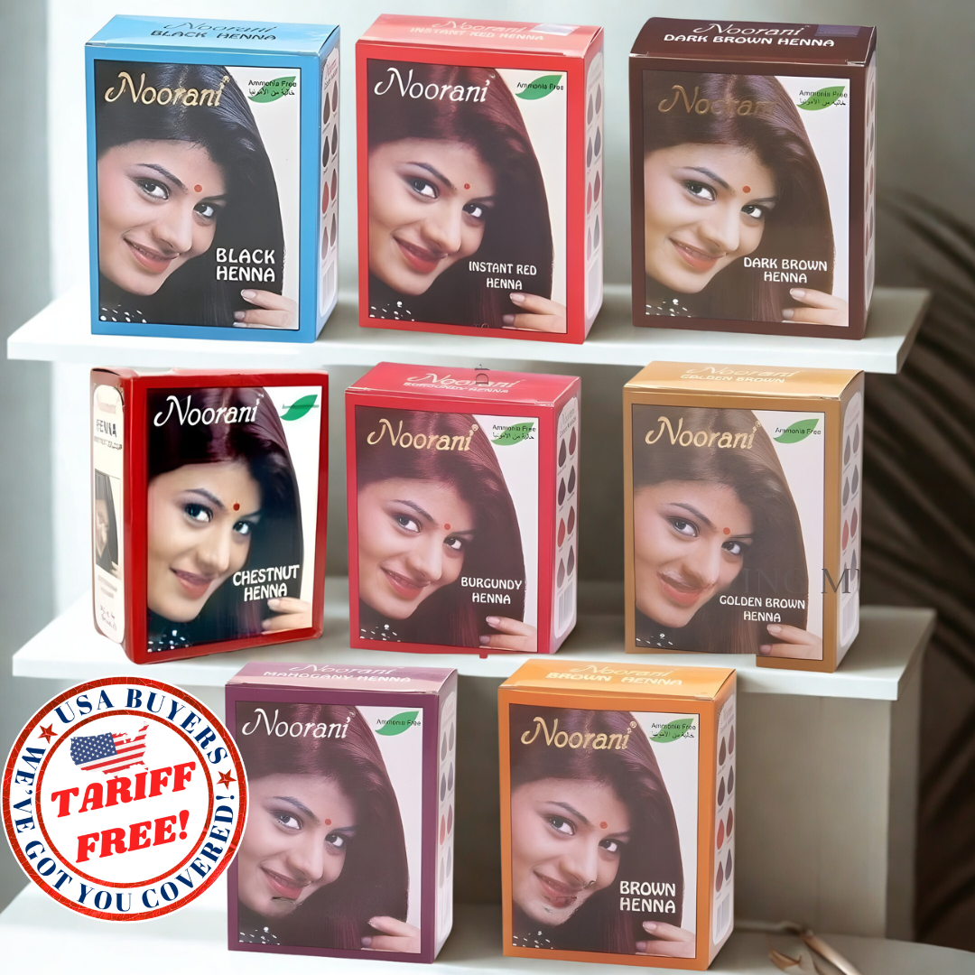 3 Boxes] Noorani Henna Innai 18's x 10g Black Golden Dark Brown
