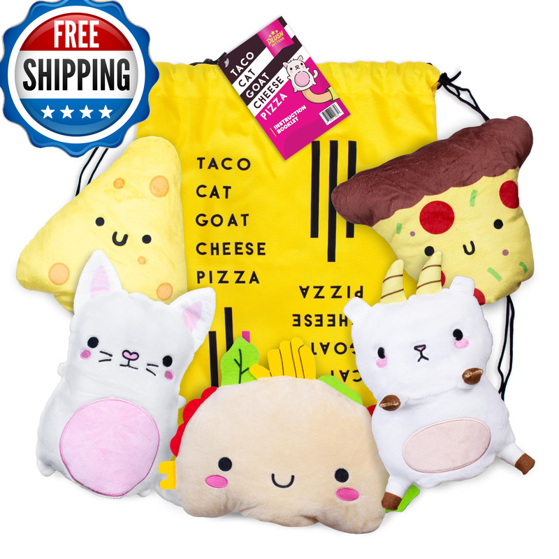Juego de guantes de felpa muy entretenidos para pizza queso cabra gato taco juego oficial