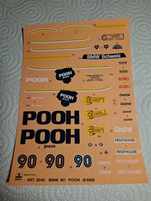 Esci Decalbogen BMW M1 Pooh Jeans 1:24 Kunststoff Kit