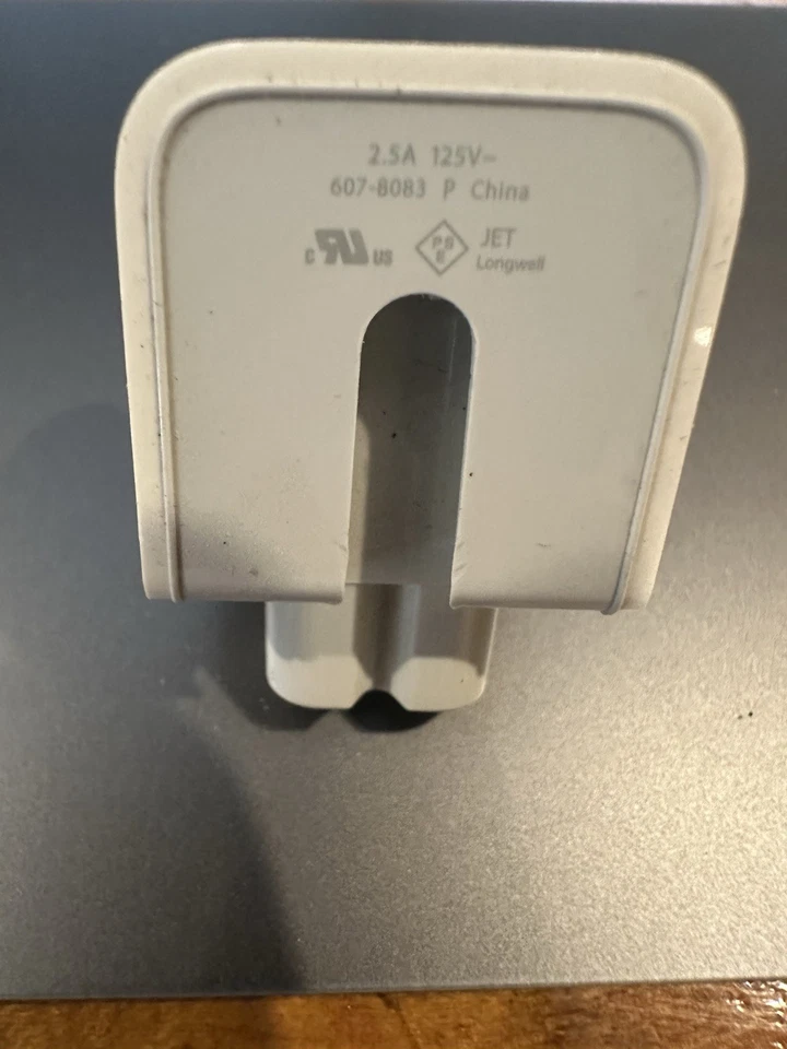 Apple 2 Prong Wall Adapter Model A1555 Mac. 2.5A 125V - Image 3 of 3