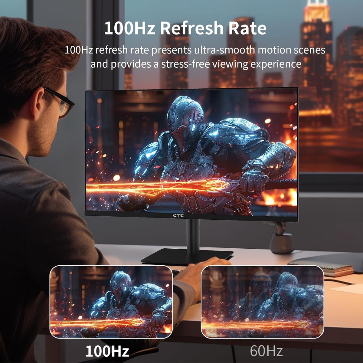 KTC H27T27 27'' QHD Computer Monitor 2K 100Hz IPS Gaming Monitor