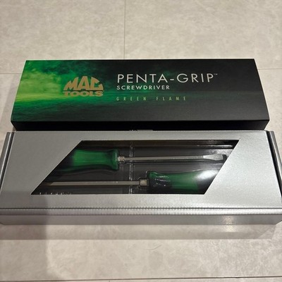 MAC Tools Striking Screwdriver 2pc Set Penta Grip GREEN FLAME 2024 Unused JPN