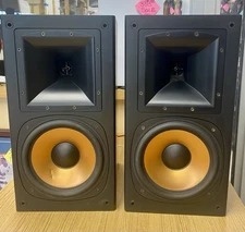 Klipsch RB-5 Reference Series Bookshelf Speakers Pair Mahogany Tested Works