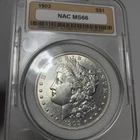 1903 (P) Morgan Dollar About Uncirculated Cleaned See Pics