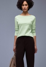 Street One - Gestreiftes T-Shirt - Farbe: pale mint green