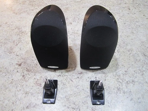 Polk Audio Black Glossy Speakers TL 1 Sat Pair (2) Tested & Working Satellite