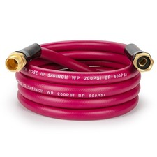Garden Hose 5/8 in x 10 ft, Heavy Duty Durable Anti Kink Flexible Garden Wate...