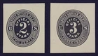 CKStamps: US Cut Square Stamps Collection Scott#UO1 NH NG #UO2 H NG