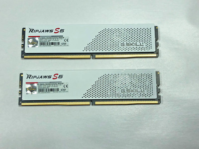 G.SKILL Ripjaws S5 Series 64GB 2 x 32GB DDR5 5600 WHITE F5-5600J3636D32GX2-RS5W