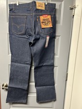 Levi's 517 Boot Cut orange tab denim jeans made in USA rare. 38x30. PRISTINE