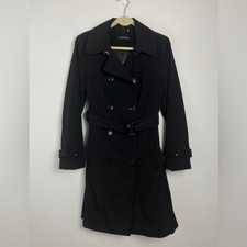 Calvin Klein Medium Black Double Breasted Tre...