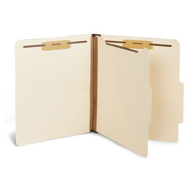 MyOfficeInnovations Classification Folders 2/5-Cut Top Tab Ltr Manila 10/BX