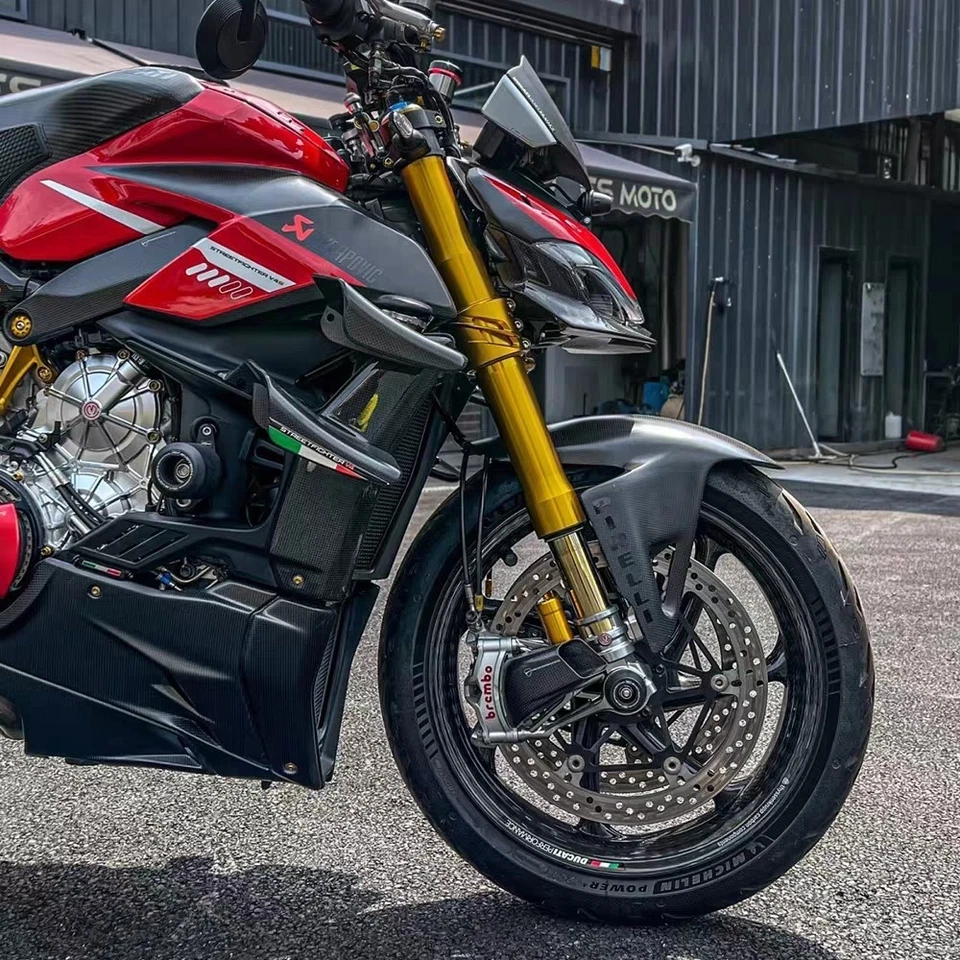 Cubierta de radiador de pinza de fibra de carbono Panigale959 para DUCATI Panigale959 2016-2019 Foto 2 de 4