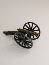 Vintage Civil War Field Cast Iron And Brass Cannon Home Decor / Paper Weight MCM