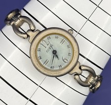 Vintage Guess Watch Ladies Silver Tone Blue Dial 9.29