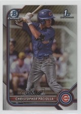 2022 Bowman Draft Chrome Refractor Christopher Paciolla #BDC-185 qf8